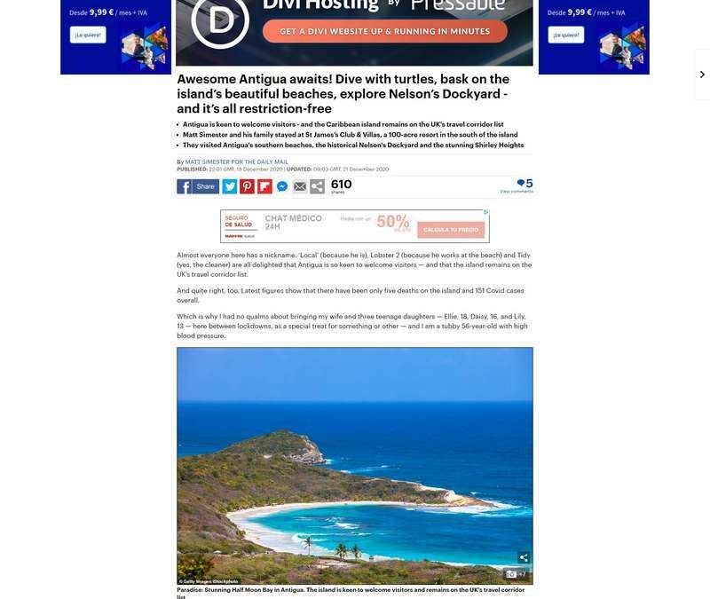 Awesome Antigua awaits! Dive with turtles, bask on the island’s beautiful beaches, explore Nelson’s Dockyard – and it’s all restriction-free