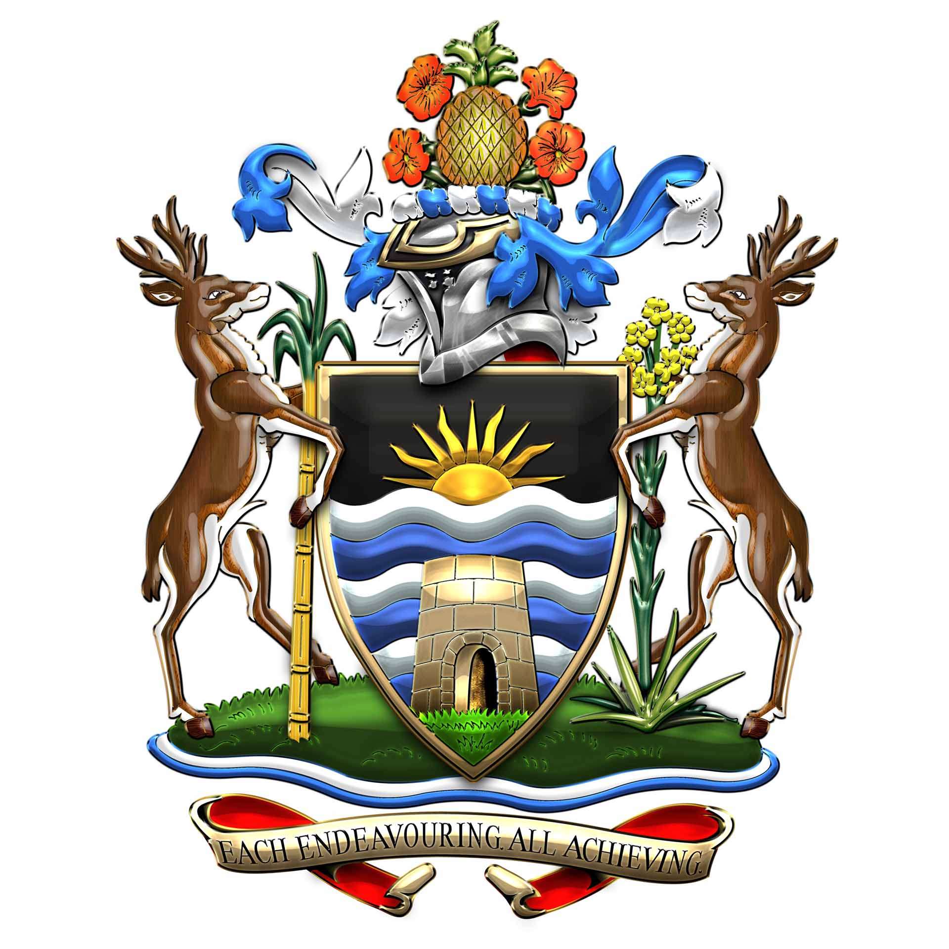 Dario Item antigua and barbuda embassy coat of arms